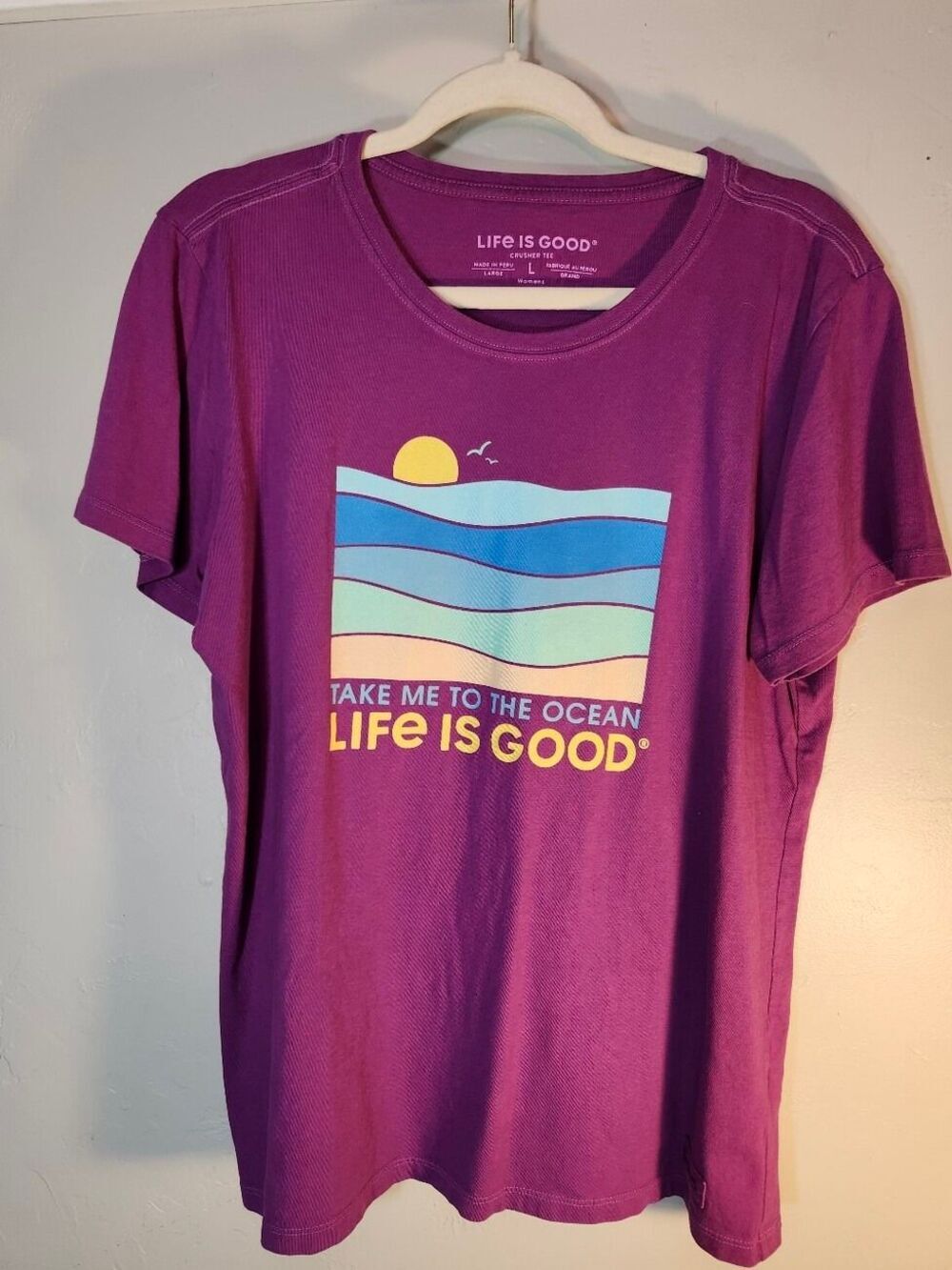 Life Is Good Purple Crusher Take Me To The Ocean